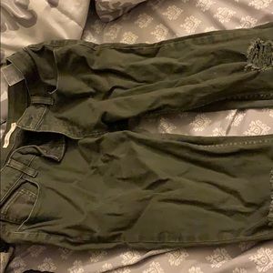 Olive green Levi jeans